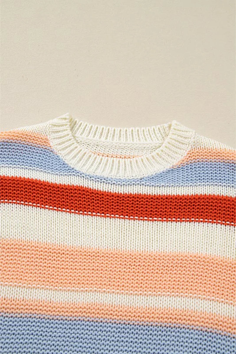Colorblock Stripe Sweater