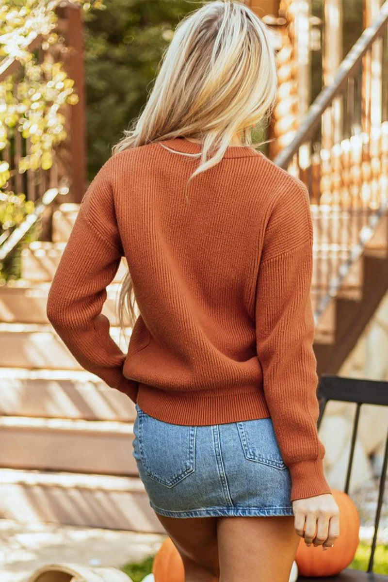 Pumpkin Crewneck Sweater