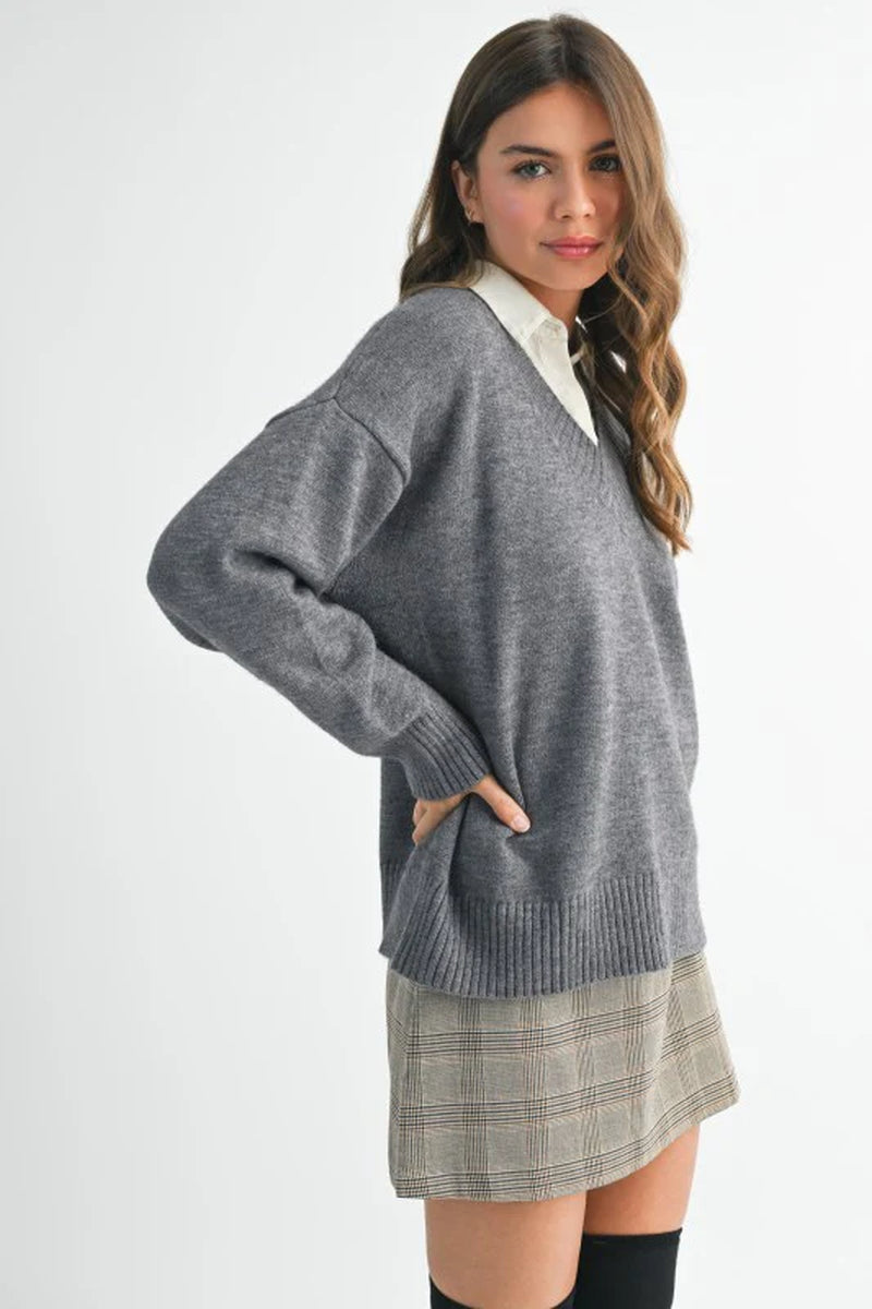Oversized V-Neck Sweater