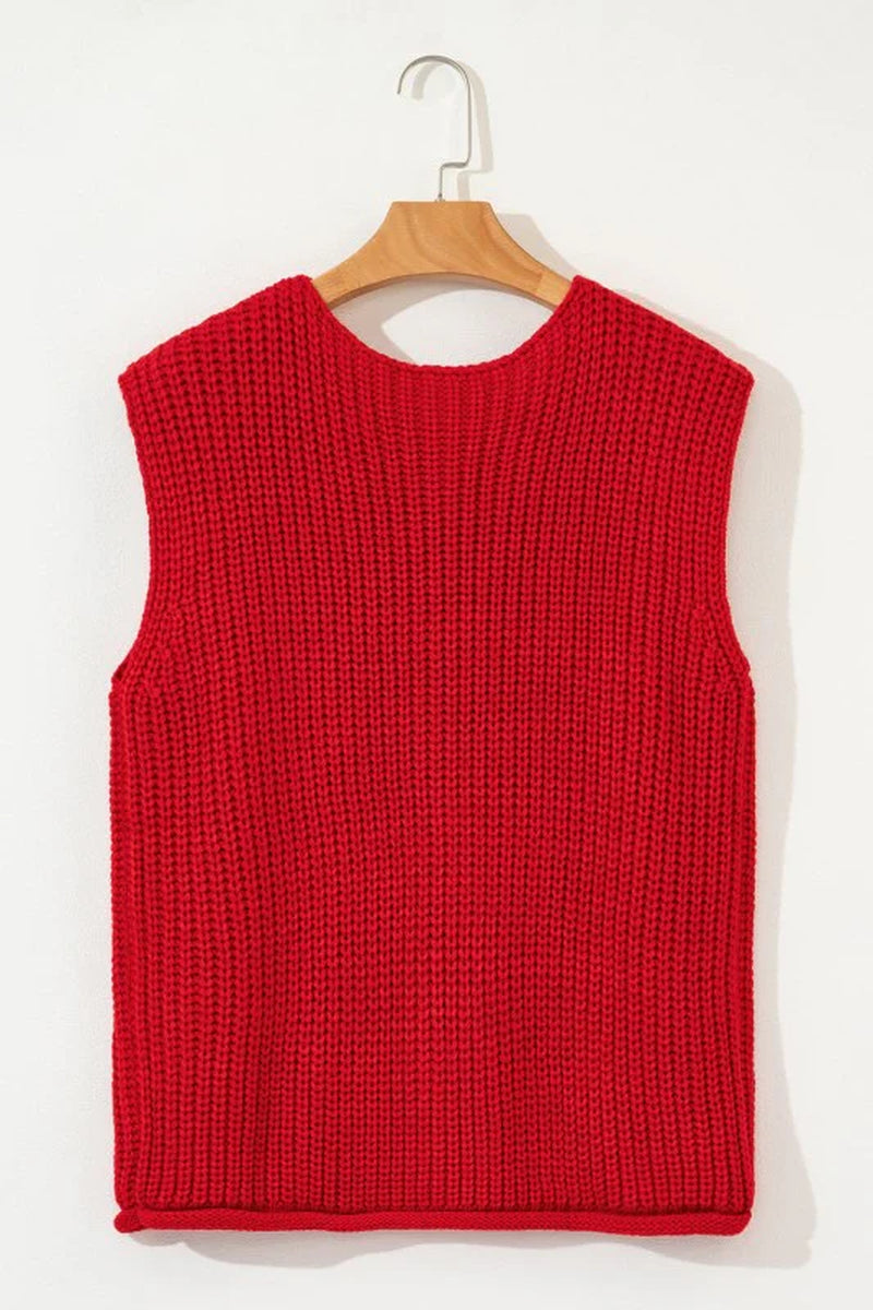 Buttoned Sweater Vest