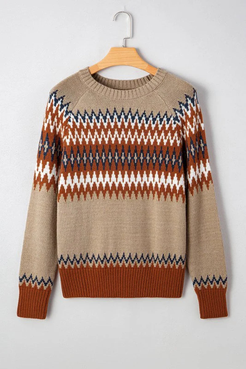 Aztec Colorblock Sweater