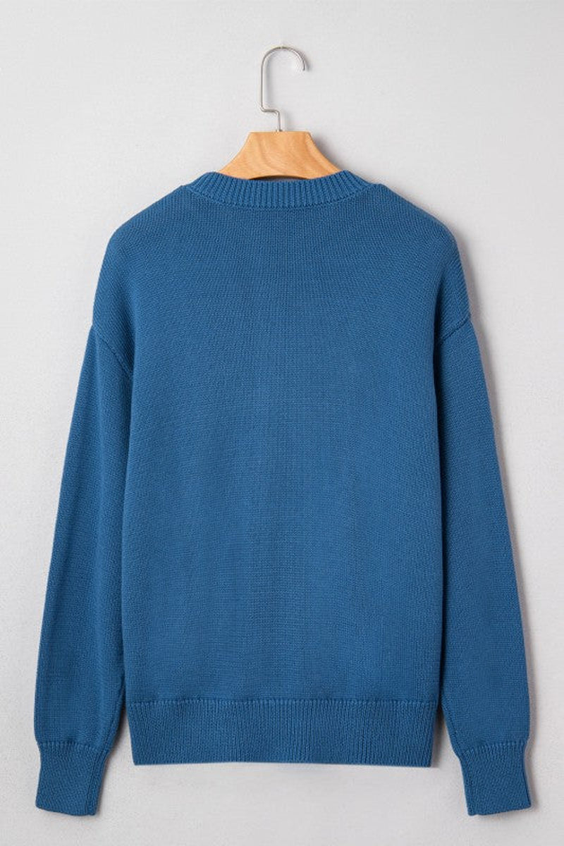 Western Howdy Embroidered Crewneck Sweater