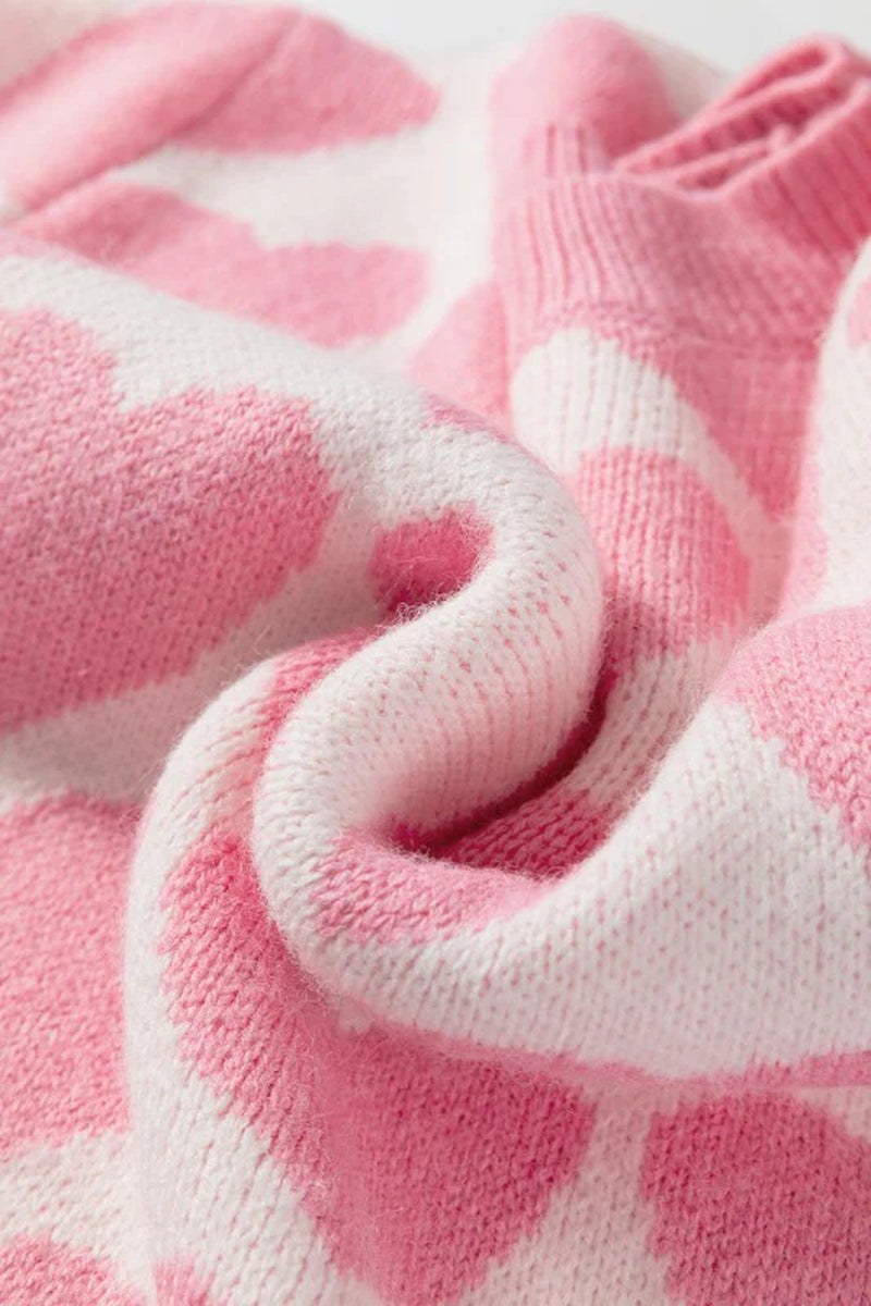 Valentine Heart Drop Shoulder Sweater