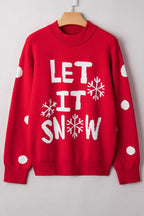LET IT SNOW Christmas Holiday Sweater