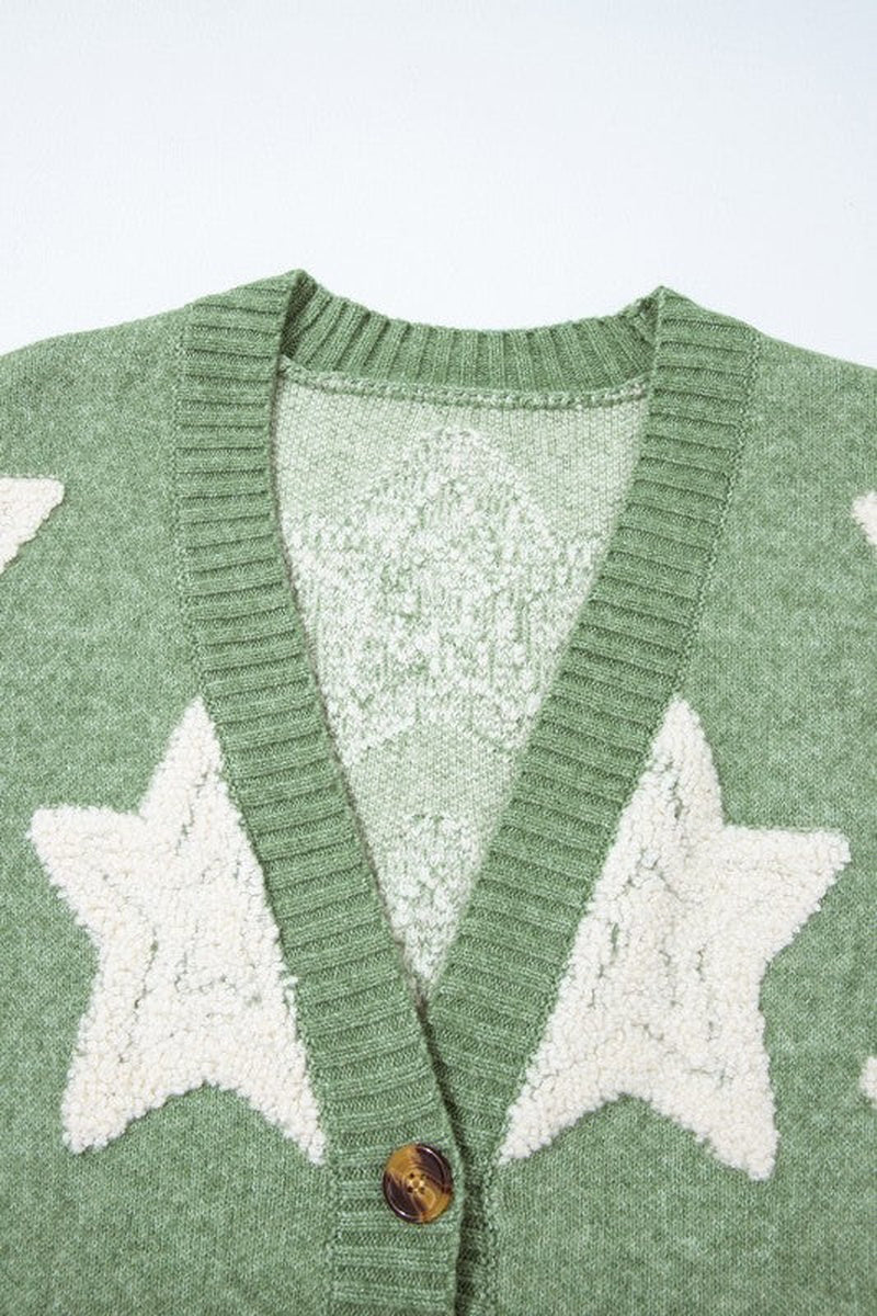 Star Sherpa Cardigan
