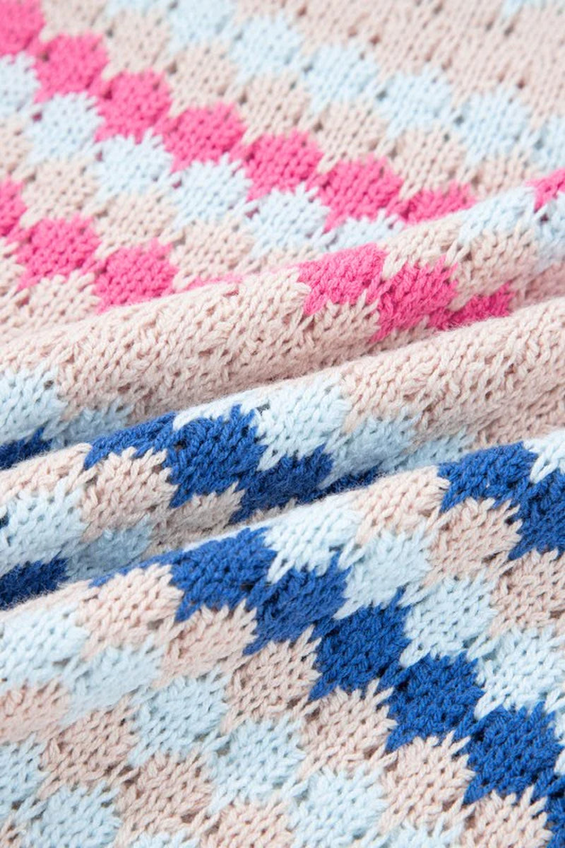 Stripe Eyelet Sweater