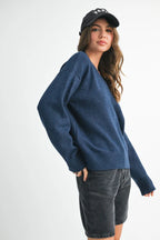 Oversized V-Neck Sweater