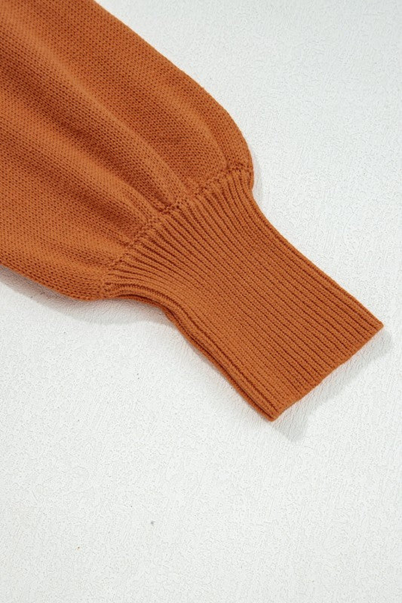 Ribbed Drop-Shoulder Sweater