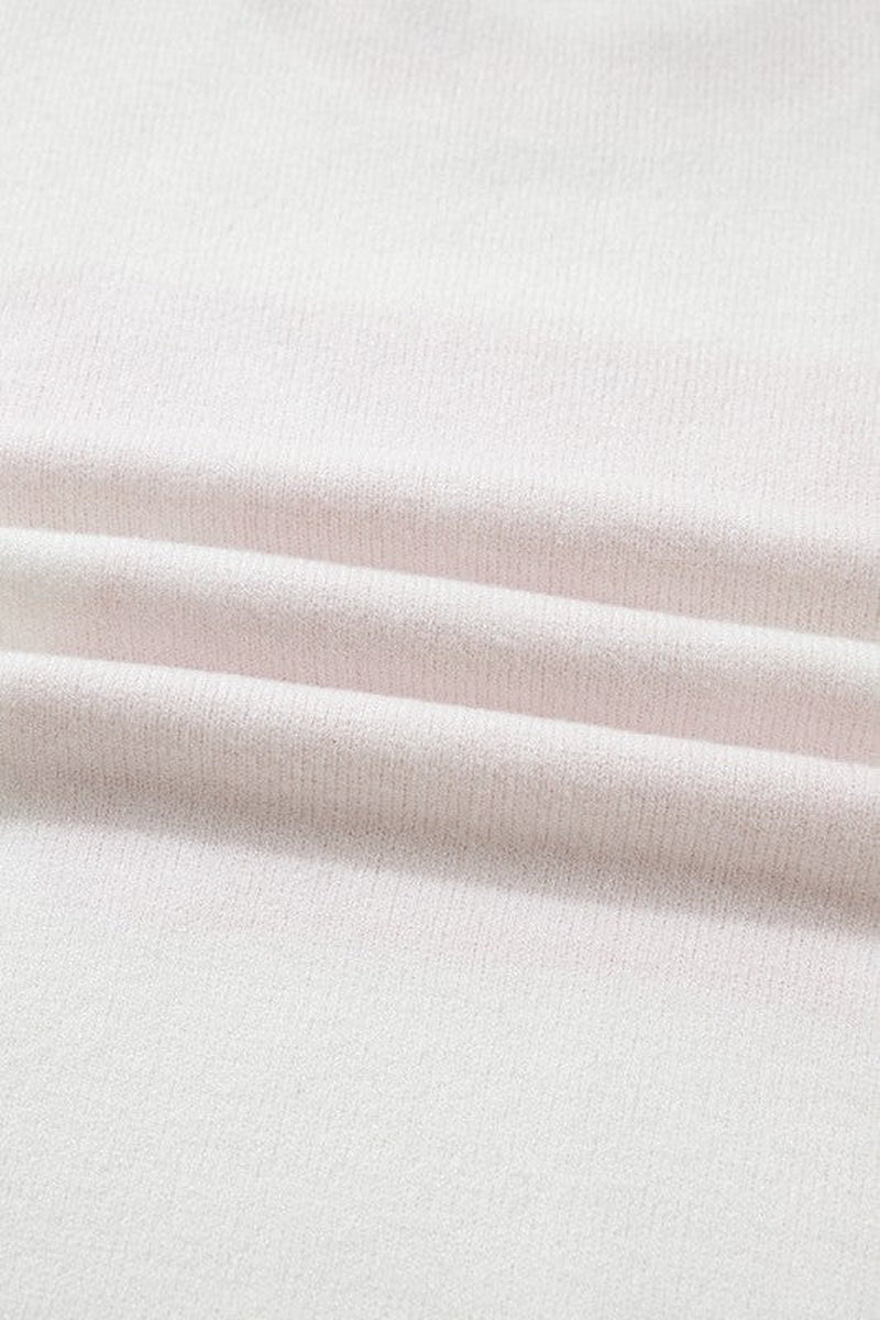 Christmas Stripe Trim Bow Crewneck Sweater