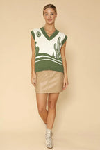 Desert Cactus Sweater Vest