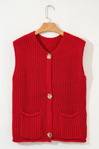 Buttoned Sweater Vest