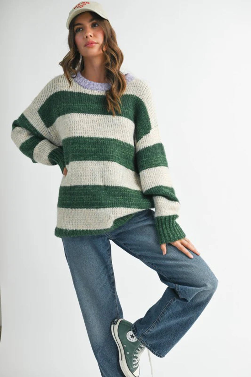 Oversized Striped Sweater