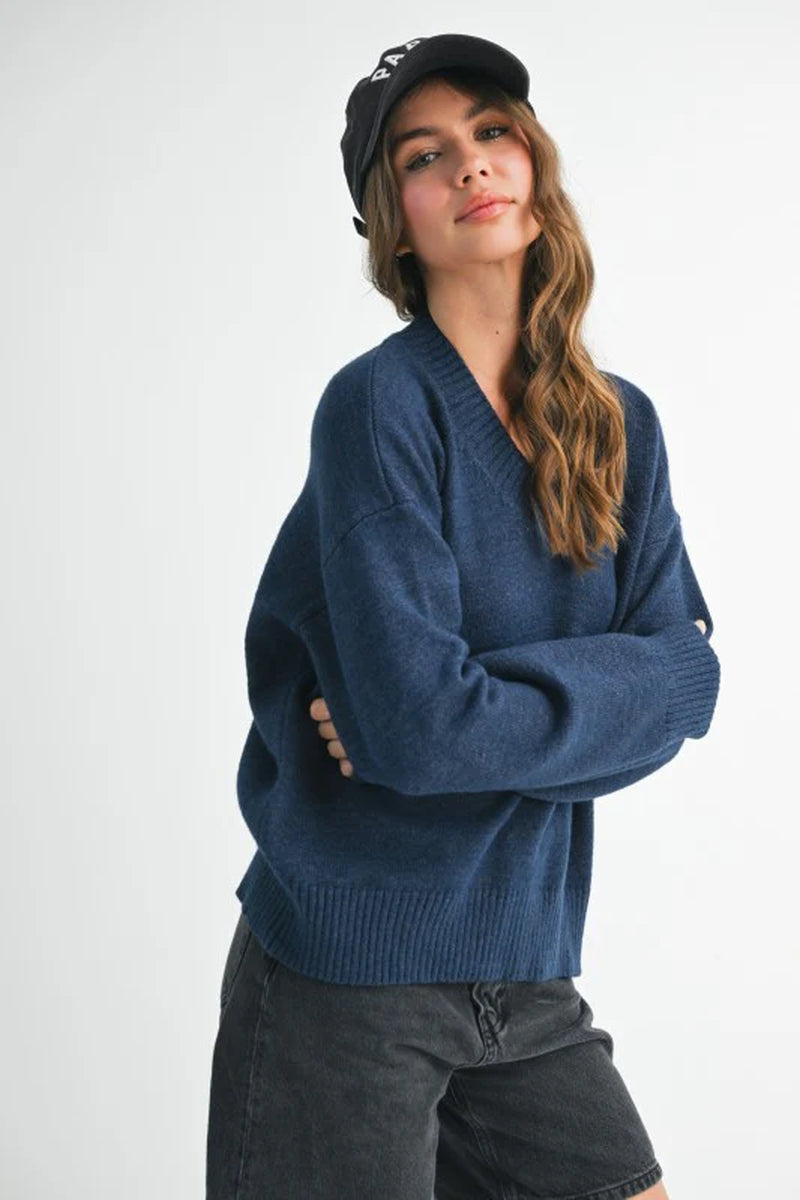 Oversized V-Neck Sweater