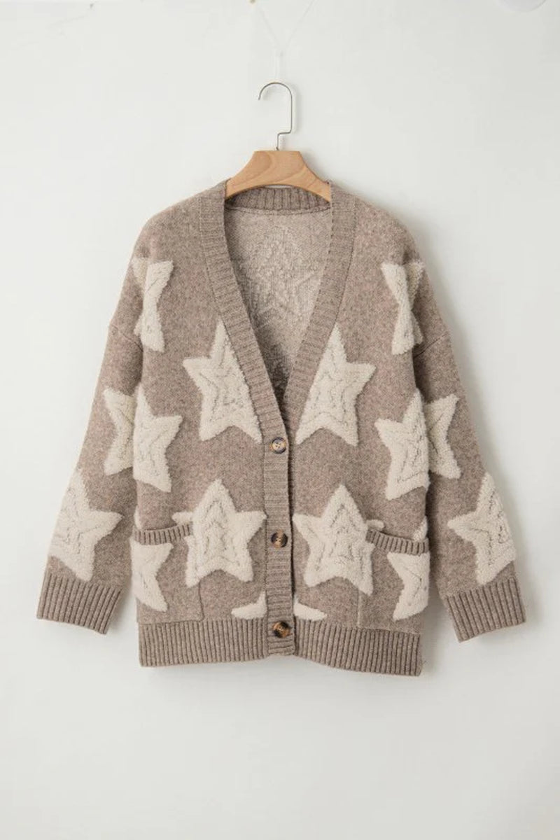 Star Sherpa Cardigan