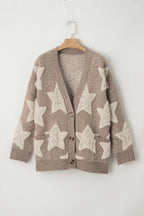 Star Sherpa Cardigan