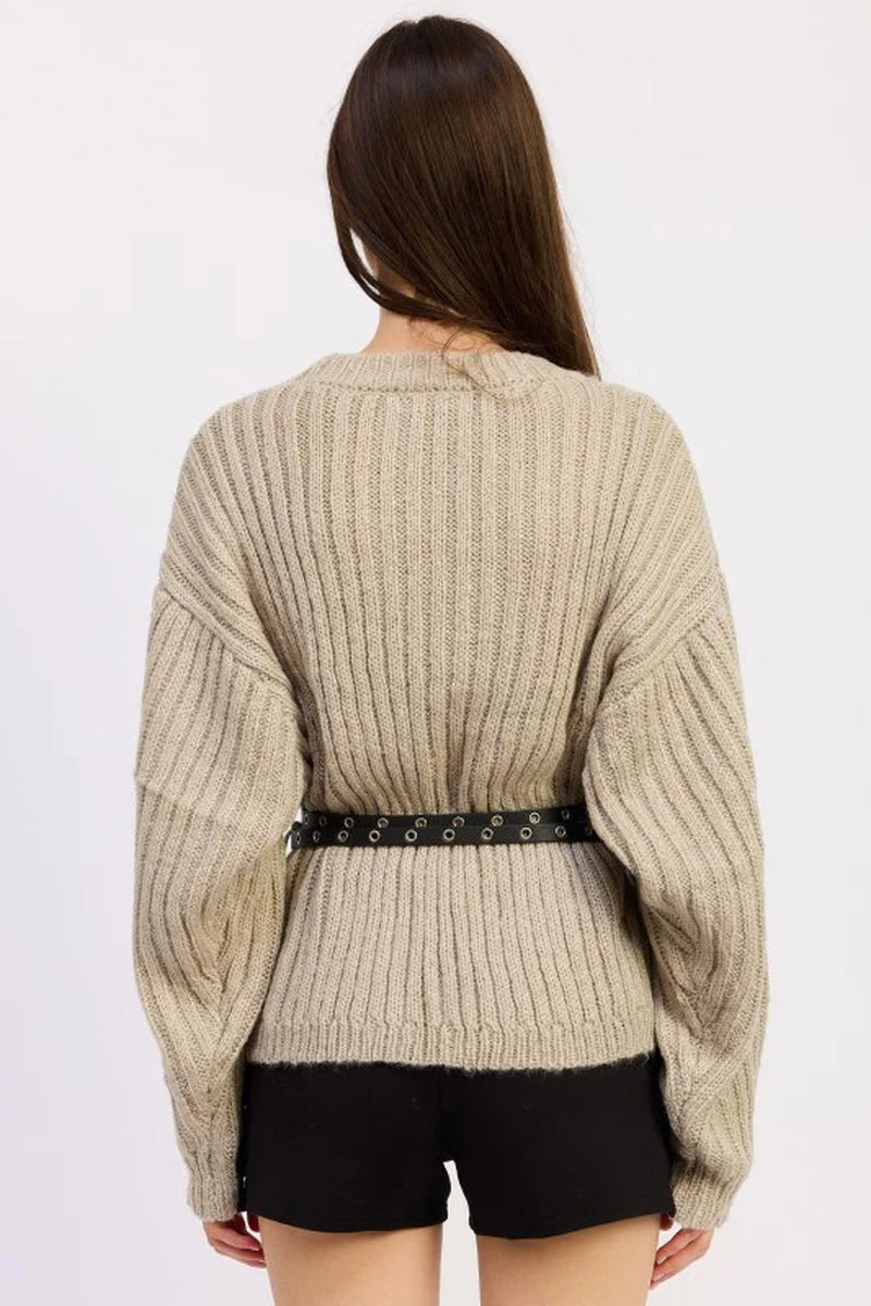 Belted Wrap Cardigan