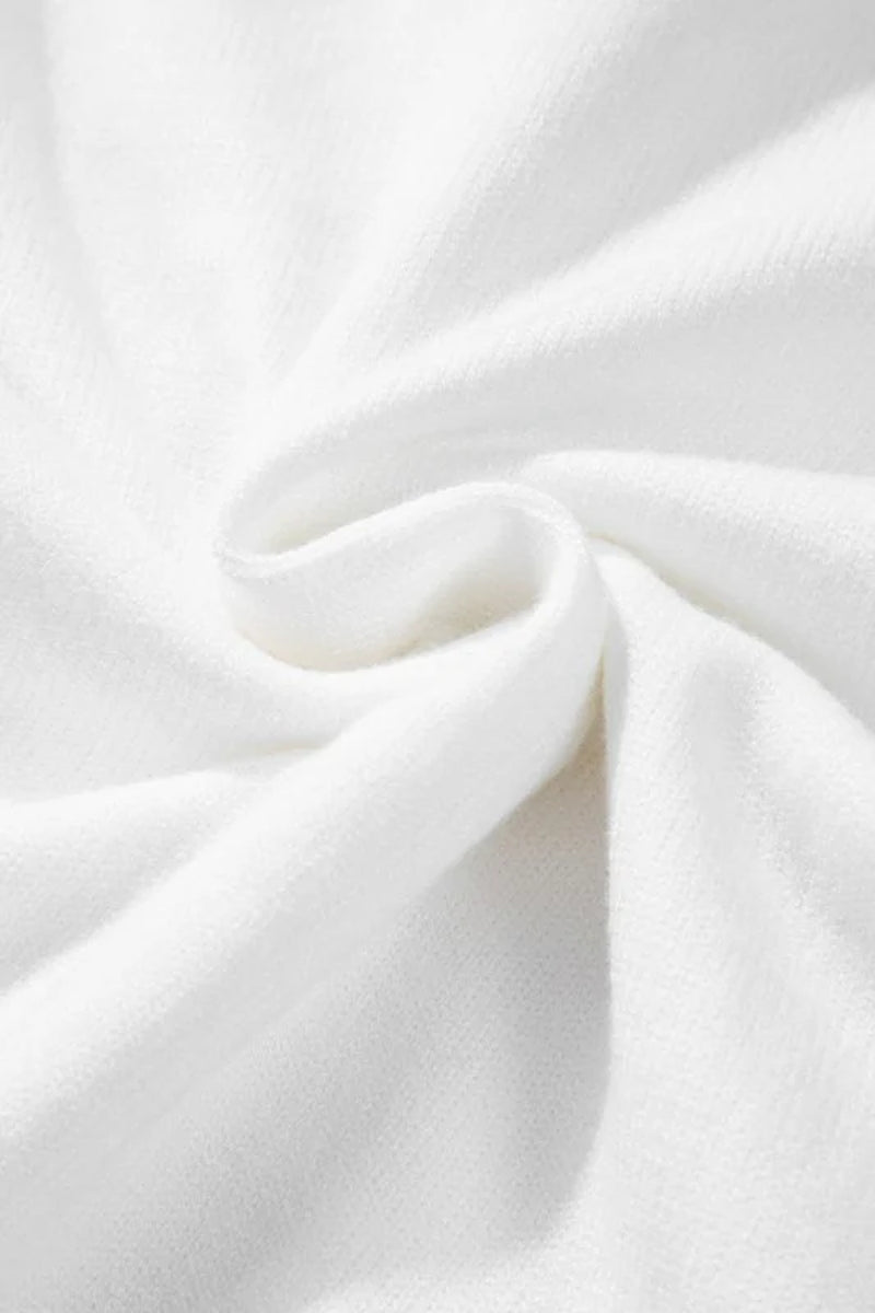 Thankful Embroidered Ribbed Trim Thanksgiving Swea