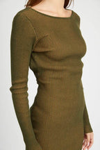 BODYCON MINI DRESS with OPEN BACK