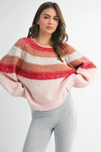 Striped Chunky Knit Sweater