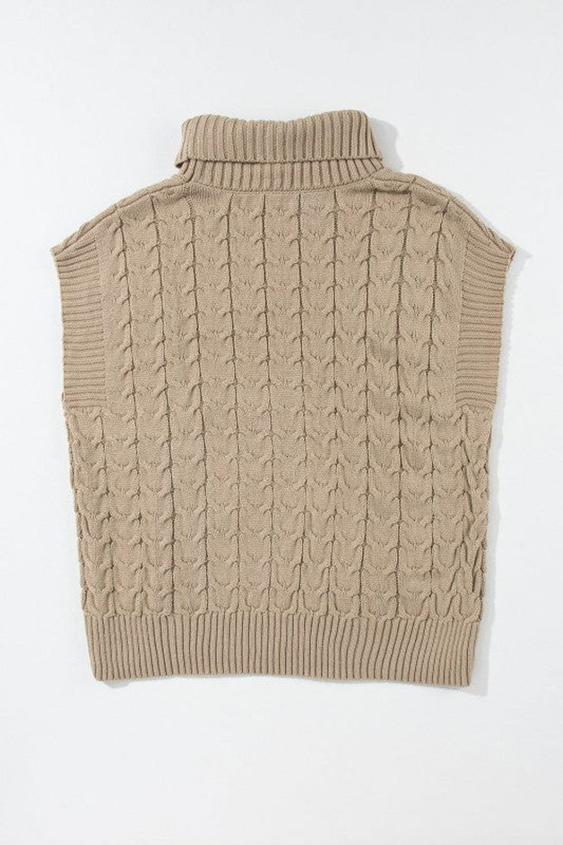 Cable Knit Turtleneck Sweater