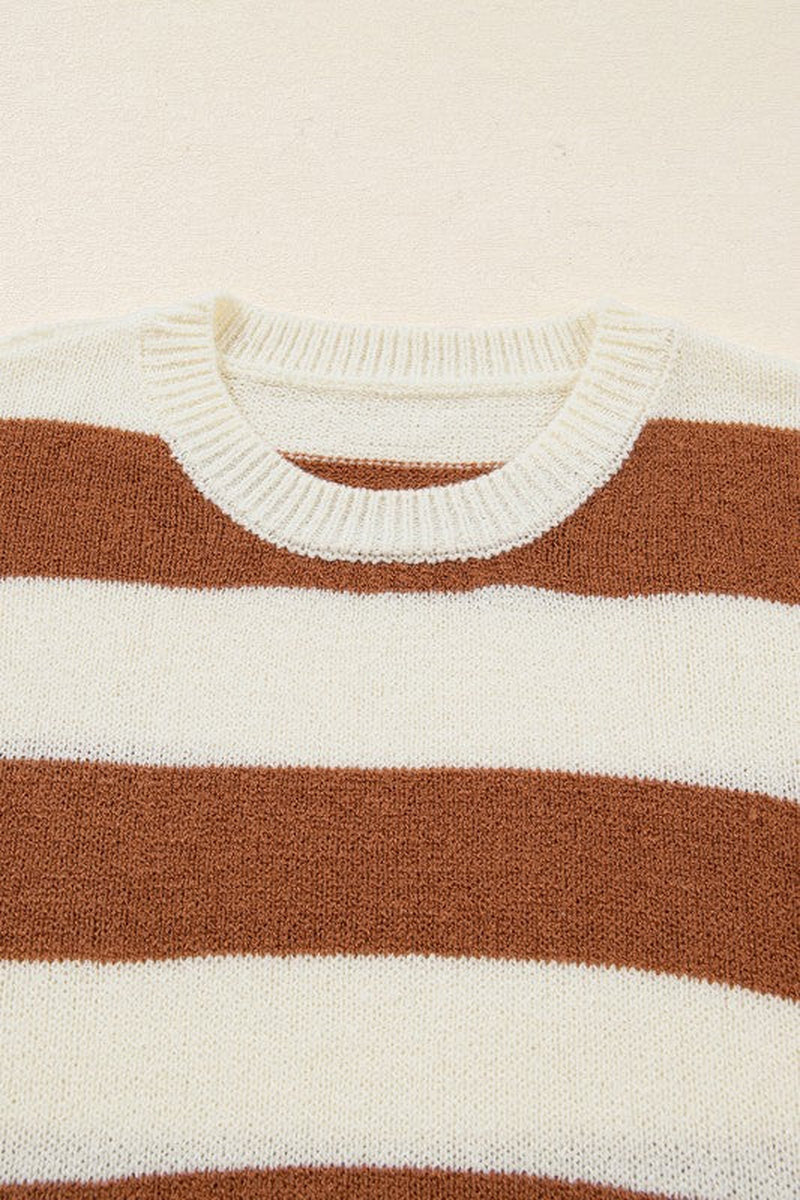 Stripe Patchwork Sweater