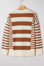 Stripe Patchwork Sweater
