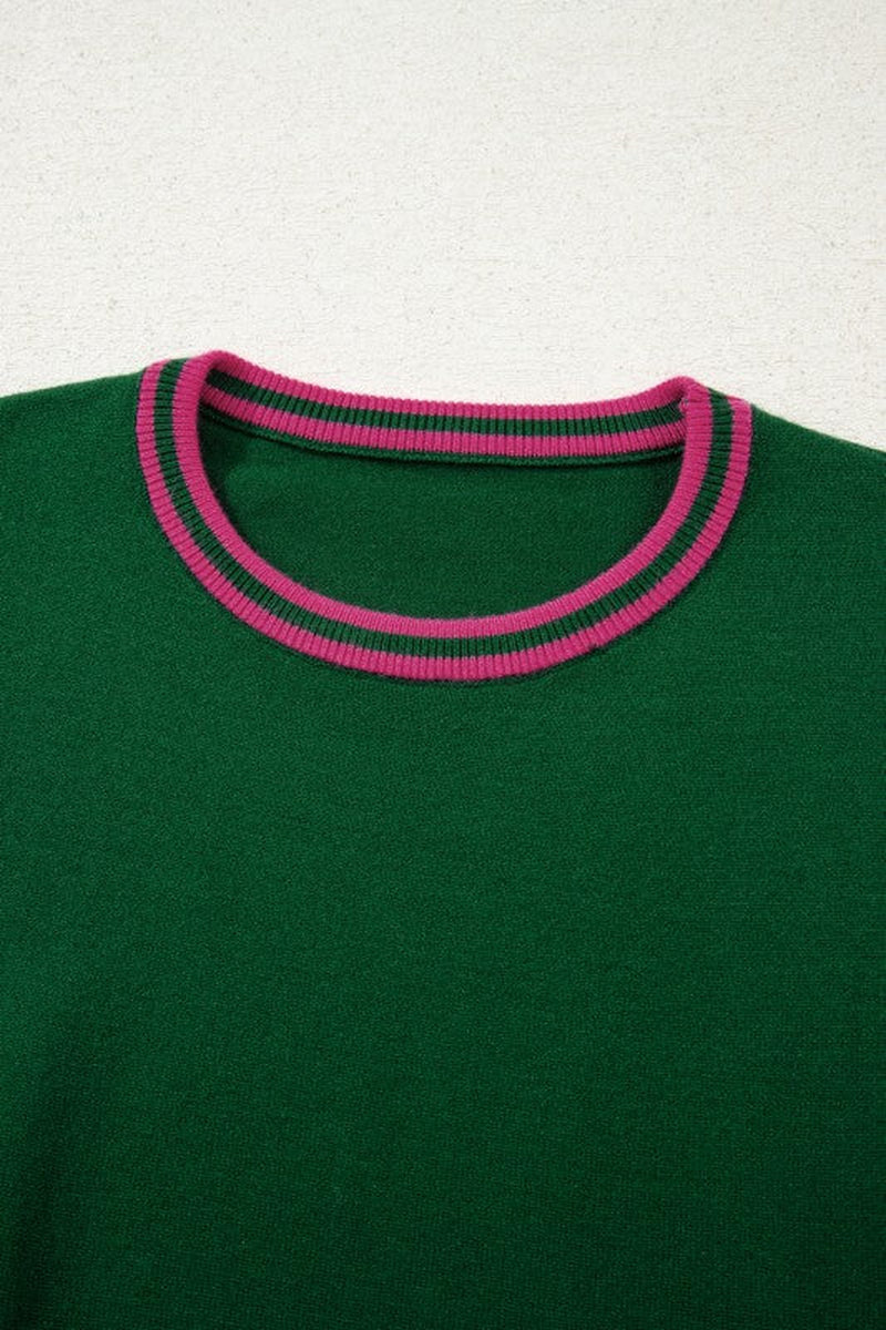 Floral Patchwork Puff Sleeve Sweater