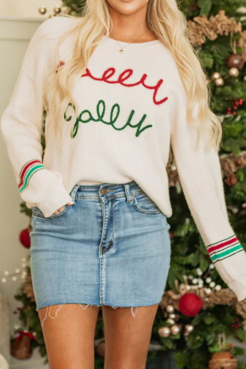 Christmas Holly Jolly Tinsel Sweater