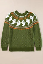 Halloween Ghost Drop Shoulder Sweater